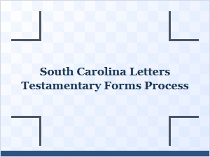 South Carolina Letters Testamentary Process