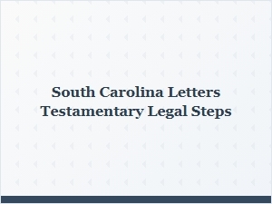 South Carolina Letters Testamentary Process